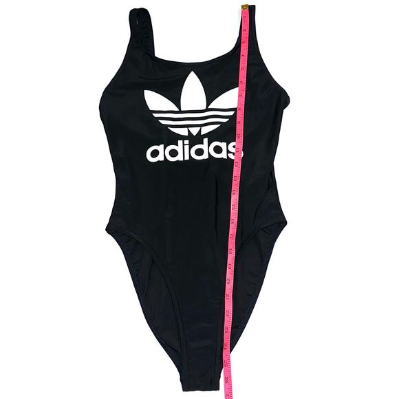 Adidas Originals Trefoil Black Logo One Piece Swimsuit Size Small - Picture 15 of 15